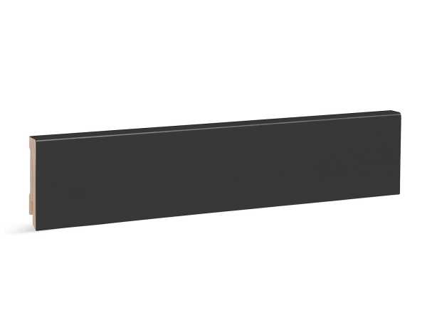 Modern Massivholz Sockelleiste foliert - Anthrazit RAL7016 (16x58mm)