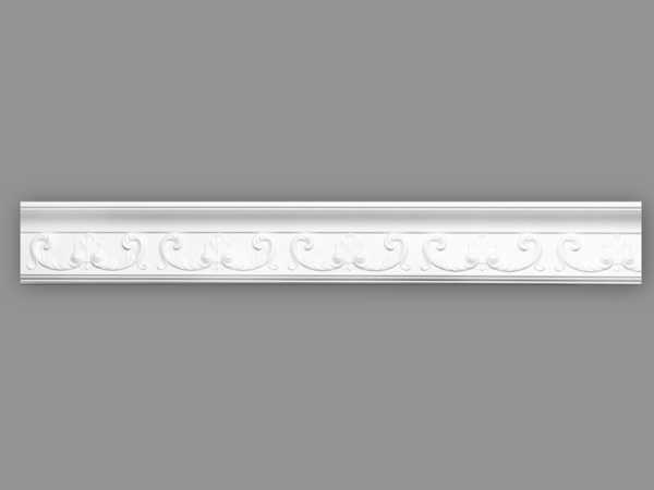 Stuckleisten Isabell 80x130mm | weiße Deckenleisten aus Polystyrol