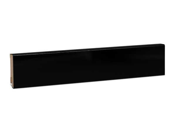 KGM Sockelleisten schwarz hochglanz | 16x58mm Abdeckleiste Modern