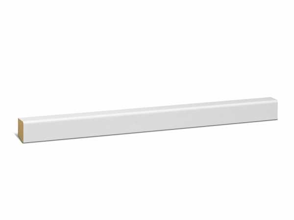Modern MDF Sockelleiste weiß foliert RAL9016 (16x22mm)