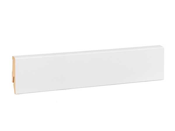 Sockelleiste MEGA-Profil MDF weiß uni ähnlich RAL 9016 (20/17,3 x 58 mm)