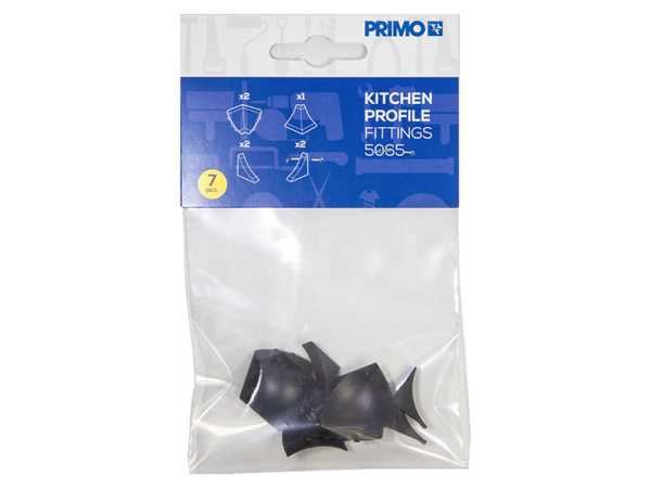 Primo Zubehörset für Küchenleisten #5065 - schwarz
