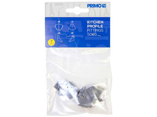 Primo Zubehörset für Küchenleisten #5065 - grau